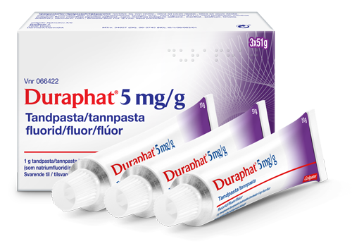 Duraphat® 5 mg/g højfluorid tandpasta Duraphat® 5 mg/g højfluorid tandpasta