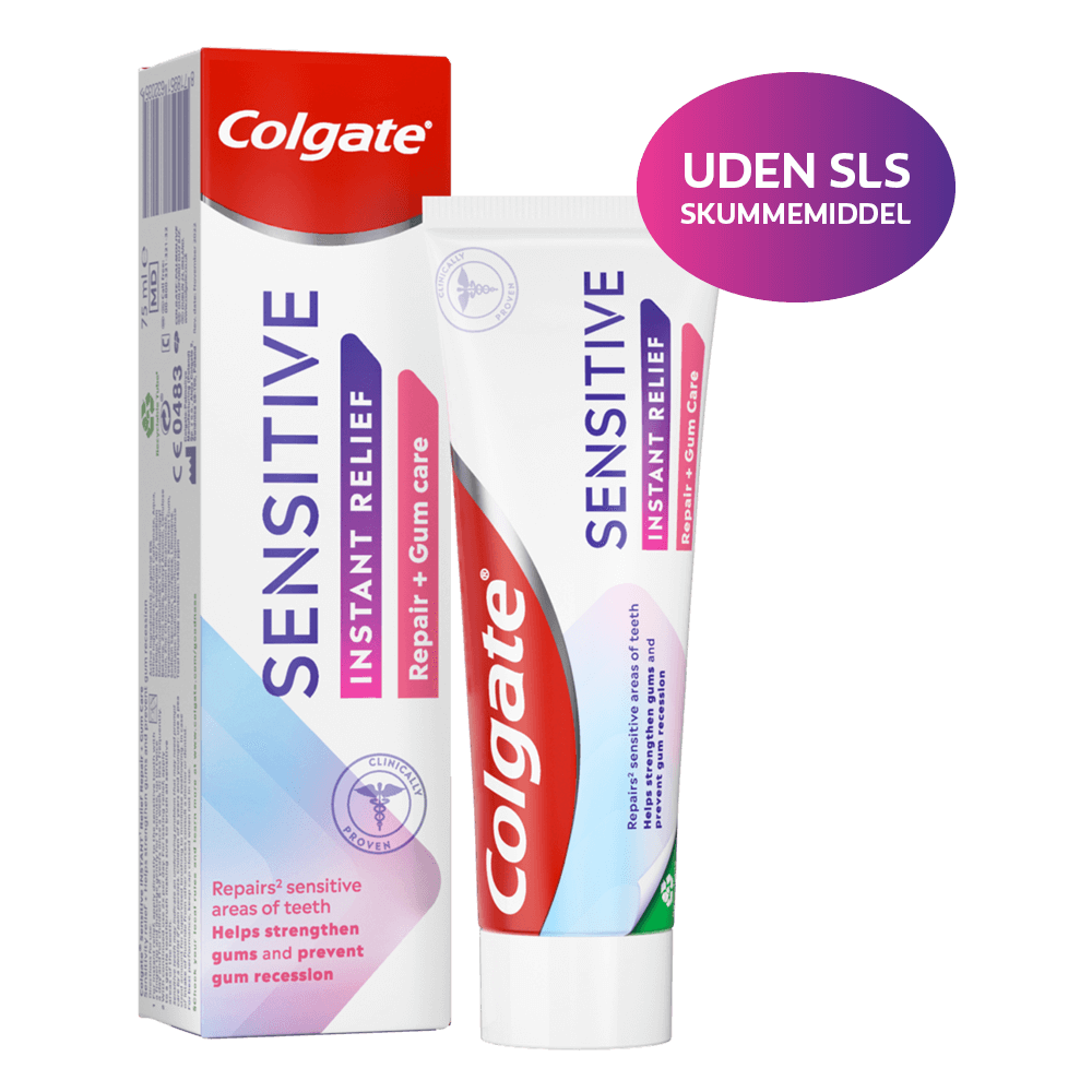 billede af Colgate Sensitive Instant Relief Repair + Gum care tandpasta billede af Colgate Sensitive Instant Relief Repair + Gum care tandpasta