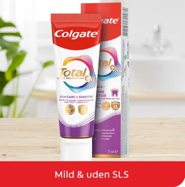 Colgate® tandpasta, der beskytter hele munden