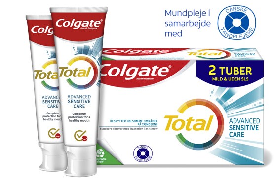 Colgate® tandpasta, der beskytter hele munden